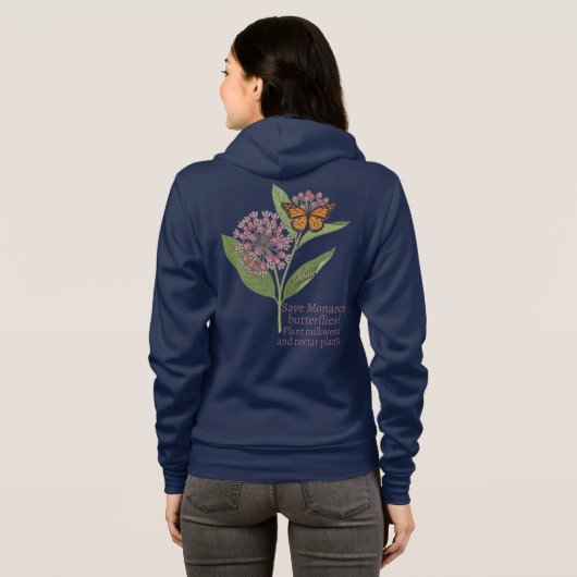 Veste À Capuche Papillon monarque (Dos entier)