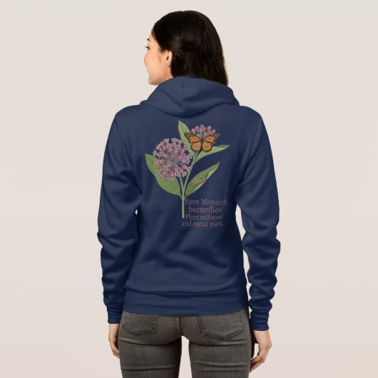Veste À Capuche Papillon monarque (Dos entier)