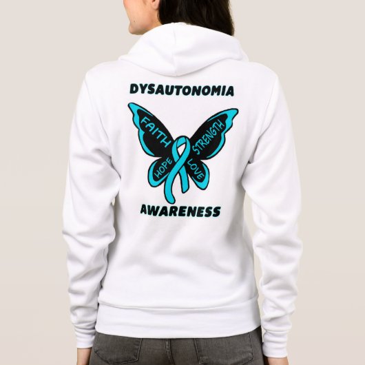 Veste À Capuche Papillon/Sensibilisation...Dysautonomie (Dos)
