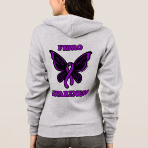 Veste À Capuche Papillon/sensibilisation...Sweat - shirt à capuche