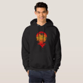 Veste À Capuche Papillon Vaporwave Sunset Butter Fly Synthwave (Devant entier)
