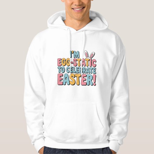 Veste À Capuche Pâques Egg-Statiques ! (Devant)