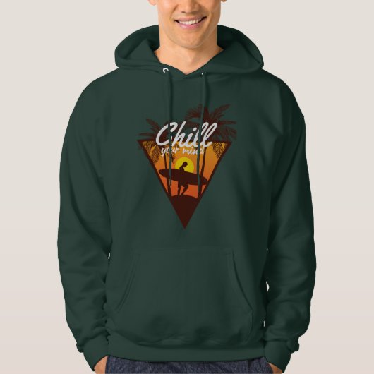 Veste À Capuche Paradis du Surf Apaise ton esprit (Devant)