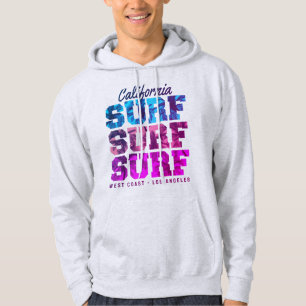 Veste À Capuche Paradis du Surf Côte Ouest Californie Los Angeles