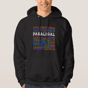 Veste À Capuche Paralegal Mots Paralegals Loi Procureur Assistan