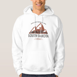 Veste À Capuche Parc national des Badlands vintage Dakota du Sud