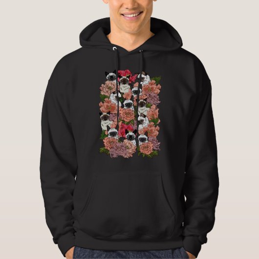 Veste À Capuche Parce que chat siamois (Devant)