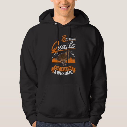 Veste À Capuche Parce Que Les Quails Font Éclater Des Queues Étonn (Devant)