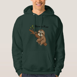 Veste À Capuche Paresseux lent est rapide