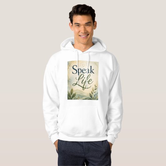 Veste À Capuche Parler la vie (Devant entier)