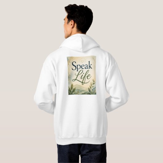 Veste À Capuche Parler la vie (Dos entier)