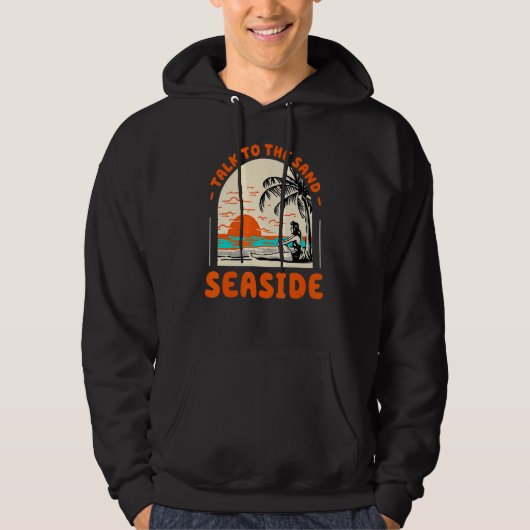 Veste À Capuche Parlez À Sand Seaside Beach Oregon Ocean Summer (Devant)