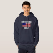 Veste À Capuche Parlez anglais ou mourez (Devant entier)