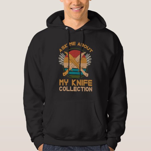 Veste À Capuche parlez-moi de ma collection de couteaux Couteau (Devant)