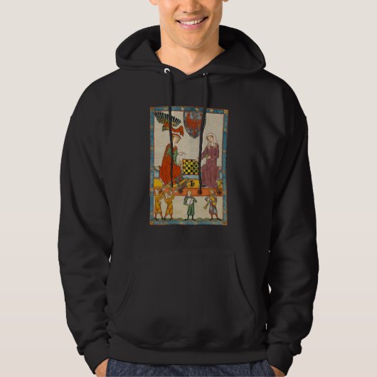 Veste À Capuche Partie d'échecs Codex Manesse XIVe siècle (Devant)