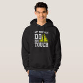 Veste À Capuche Pas amical Ne pas toucher (Devant entier)
