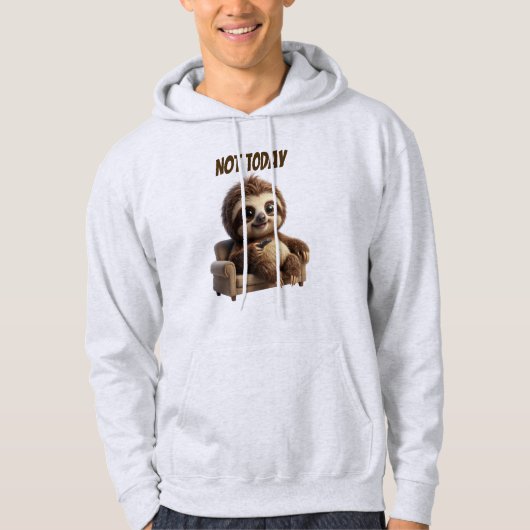 Veste À Capuche Pas aujourd'hui Chill Sloth (Devant)