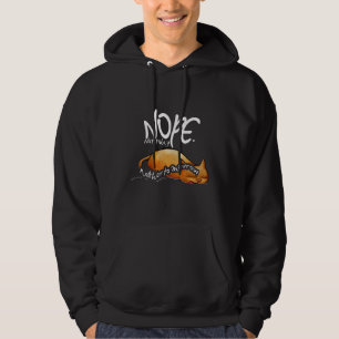 Veste À Capuche Pas Aujourd'Hui Ni Demain Chat Lazy Jour 1