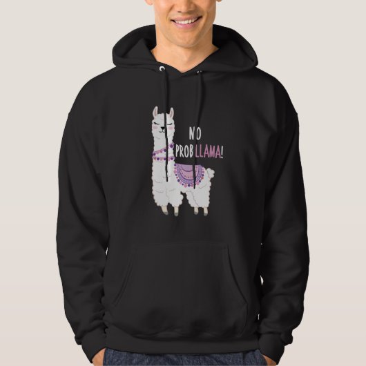Veste À Capuche Pas de problème Llama (Devant)