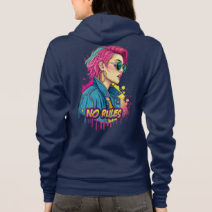 Veste À Capuche Pas de règles – Pop art de rue vibrant