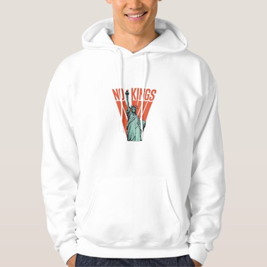 Veste À Capuche Pas de statue de roi de protestation américain cla (Devant)