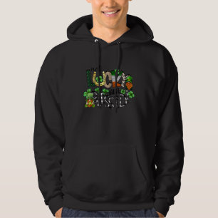 Veste À Capuche Pas Lucky Juste Heureux Avec Chaussure Cheval Gnom