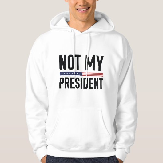 Veste À Capuche Pas mon président (Devant)