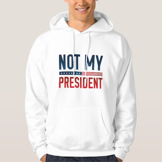 Veste À Capuche Pas mon président (Devant)