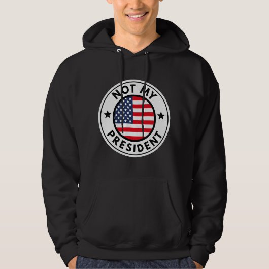 Veste À Capuche Pas mon président (Devant)
