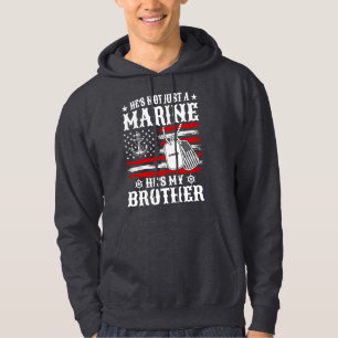 Veste À Capuche Pas seulement un marin, c'est mon frère patriote d