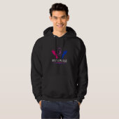 Veste À Capuche Pas Une Phase Bisexuelle Fierté Lune Phases Espace (Devant entier)