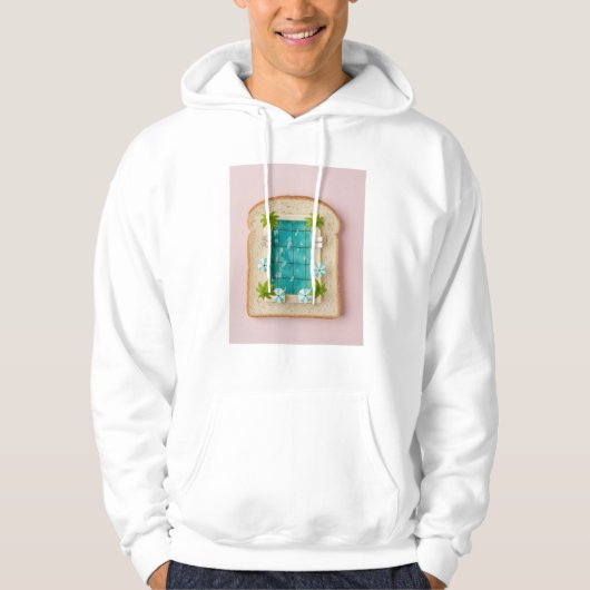 Veste À Capuche Pastel Vaporwave Pool Toast (Devant)