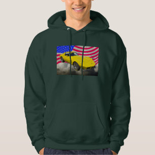 Veste À Capuche Pastenague 1975 de Corvette avec le drapeau
