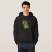 Veste À Capuche Pastèque Melonsaurus Dinosaure Pastèque (Devant entier)