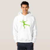 Veste À Capuche Patinage de glace - vert de Martien (Devant entier)
