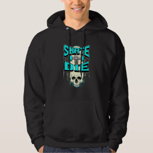 Veste À Capuche Patinage Ou Mourir Skeleton Skull Skateboard