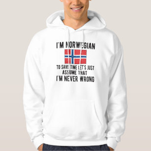Veste À Capuche Patrimoine norvégien Norvège Racines drapeau nor