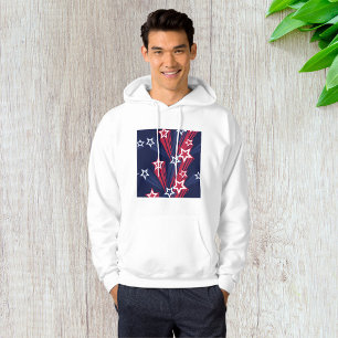Veste À Capuche Patriotique 4 juillet Étoiles Rouge Blanc Et Bleu