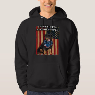 Veste À Capuche Patriotique Rottweiler Je Ne Mords Que Des Gens St
