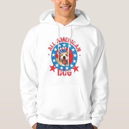 Veste À Capuche Patriotique Taureau (Devant)