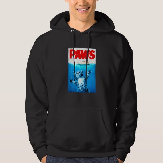 Veste À Capuche Pattes pour chat et requin (Devant)