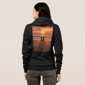 Veste À Capuche Paws to Boots Coucher de soleil (Dos entier)