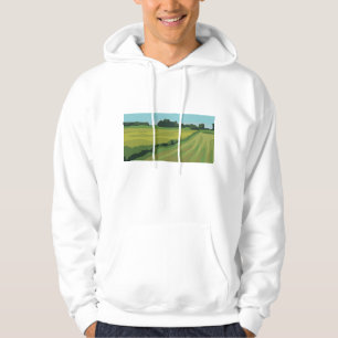 Veste À Capuche Paysage de Campagne Verte