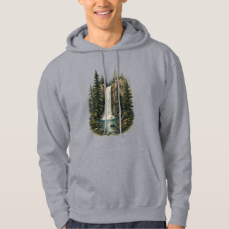 Veste À Capuche Paysage de cascade forestière