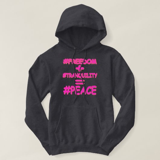 Veste À Capuche "PEACE EQUATION" Mignonne conception. Commandez dè (Design devant)