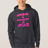 Veste À Capuche "PEACE EQUATION" Mignonne conception. Commandez dè (Devant)