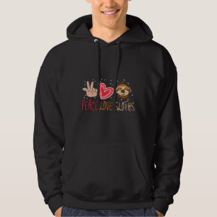 Veste À Capuche Peace Loth Sloths Drôle Sloth For mignon Slots