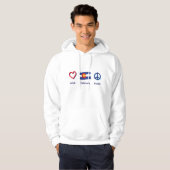 Veste À Capuche Peace Love Colorado (Devant entier)