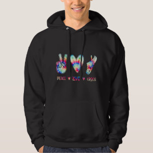 Veste À Capuche Peace Love Crocs Drôle cadeau pour la famille Noël