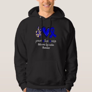 Veste À Capuche Peace Love Cure Dysfonctionnement Autonome Bleu Ru